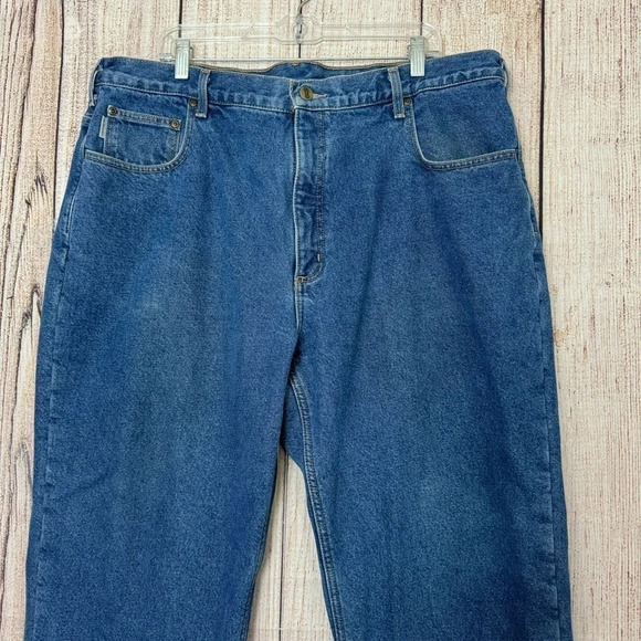 Carhartt Mens Lined Jeans size 42X30 - Picture 2 of 11